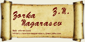 Zorka Magarašev vizit kartica